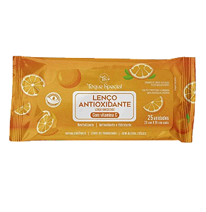 LENÇO UMEDECIDO ANTIOXIDANTE COM VITAMINA C  / TOQUE SPECIAL