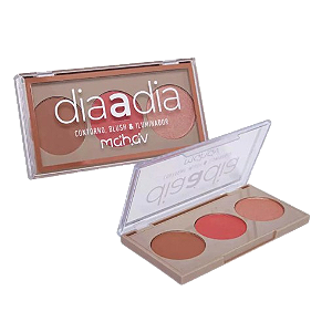 CONTORNO, BLUSH E ILUMINADOR-DIA A DIA / MAHAV