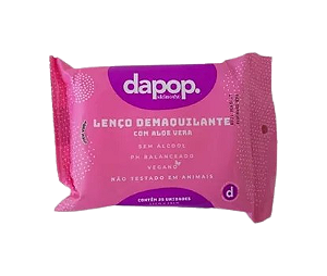 LENÇO DEMAQUILANTE COM ALOE VERA / DAPOP