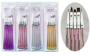 KIT PINCEL P/ UNHA - KIT1523 / HELLO MINI