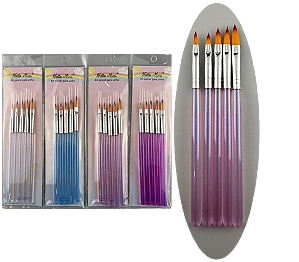 KIT PINCEL P/ UNHA - KIT1293-3 / HELLO MINI