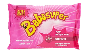 LENÇO DEMAQUILANTE BABASUPER - TUTTI-FRUTTI / #SUPERPODERES