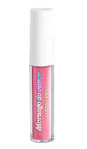 GLOSS LABIAL - MORANGO DO AMOR - COR: BRIGADEIRO DE MORANGO / DAILUS