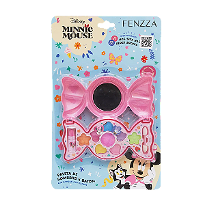 PALETA DE SOMBRAS E BATOM - MINNIE MOUSE - DIS052 / FENZZA
