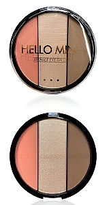 TRIO DE BLUSH - CONTORNO - ILUMINADOR / HELLO MINI