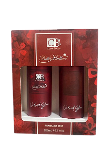KIT C/ BODY SPLASH E LOÇÃO PERFUMADA - VELVET GLOW / CBB COSMÉTICOS