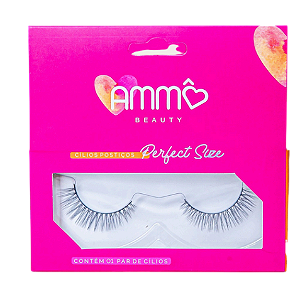 CÍLIOS POSTIÇOS PERFECT SIZE- AM0029-P2/ AMMÔ BEAUTY