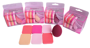 KIT ESPONJAS P/ MAQUIAGEM - MM025 / MANDALA