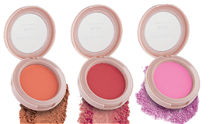 BLUSH COMPACTO COM VITAMINA E / HUDAMOJI