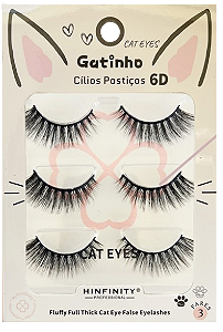 CÍLIOS POSTIÇOS C/ 3 PARES - CAT03 / HINFINITY