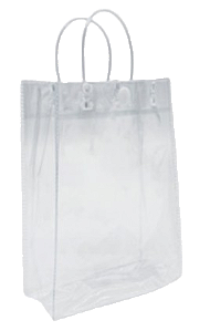 SACOLA P/ PRESENTE TRANSPARENTE - SPL0005 - 19,5 x 6,8 x 24,5 cm
