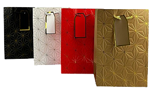 SACOLA P/ PRESENTE - LC7354 - 32X26X10,CM