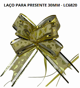 PACOTE COM 10 LAÇOS PARA PRESENTE 30MM - LC6820
