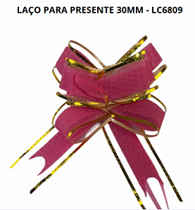 PACOTE COM 10 LAÇOS PARA PRESENTE 30MM - LC6809