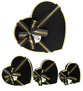 KIT CAIXA CORAÇÃO C/ 3 PCS - LC6943 - G(22X20X9CM) / M(19X17X7,5CM) / P(16X14X6CM)