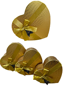 KIT CAIXA CORAÇÃO C/ 3 PCS - LC6940 - G(22X20X9CM) / M(19X17X7,5CM) / P(16X14X6CM)