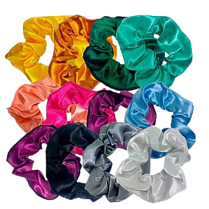 PACOTE DE XUXINHAS DE CETIM C/ 12 UNIDADES