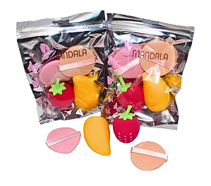 KIT DE ESPONJAS P MAQUIAGEM - MM117 / MANDALA