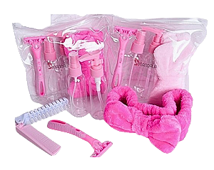 KIT DE FRASCOS + FAIXA + BARBEADOR + PENTE RETRÁTIL / MANDALA