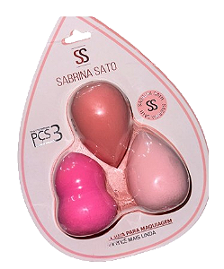 KIT C/ 3 PCS DE ESPONJINHA - SP2138 / SABRINA SATO