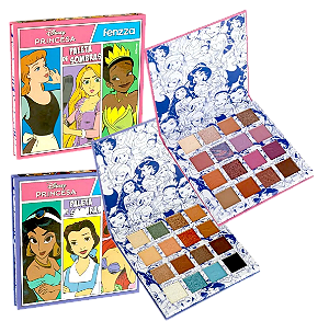 PALETA DE SOMBRAS - COLEÇÃO PRINCESAS (DIS130) / FENZZA