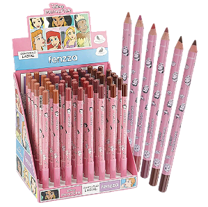 LÁPIS PARA CONTORNO LABIAL - COLEÇÃO: PRINCESAS / FENZZA