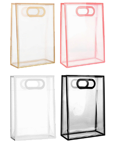 SACOLA TRANSPARENTE COLORS | SPL0008 - 24 X 35 X 10 / TOKYO DESING