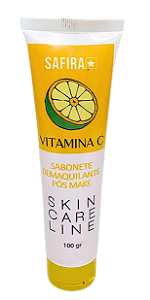 SABONETE DEMAQUILANTE PÓS MAKE | VITAMINA C / SAFIRA
