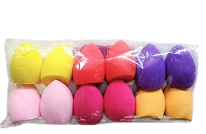 PACOTE COM 12 ESPONJAS CHANFRADAS - QBM501 / QBELAMANUELA!