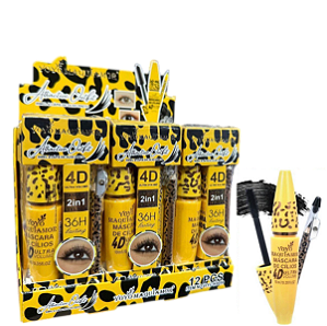 KIT MÁSCARA DE CÍLIOS + LÁPIS PRETO PARA OLHOS / YOYO MAQUIAMOR