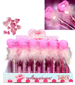 LIP GLOSS COM CORAÇÃO - YYD-LP004 |VALOR UNITÁRIO| / YOYO MAQUIAMOR