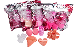 KIT DE ESPONJAS + ACESSÓRIOS PARA CABELO - FM3037 / FEMME PARIS