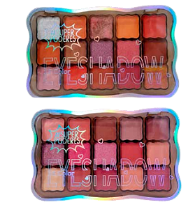 PALETA SOMBRAS 15 CORES/ SUPER PODERES
