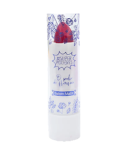 BATOM MATTE - O PODER DO FLORESCER - COR ANÊMONA/ #SUPERPODERES