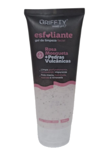 ESFOLIANTE GEL DE LIMPEZA -ROSA MOSQUETA + PEDRAS VULCÂNICAS - / GRIFFTY MAKE