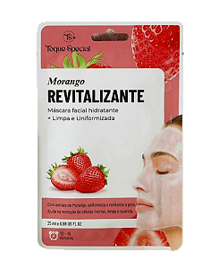 MÁSCARA FACIAL HIDRATANTE MORANGO- REVITALIZANTE- TOQUE SPECIAL