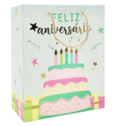SACOLA DE PRESENTE M |FELIZ ANIVERSÁRIO| / TOKYO DESIGN