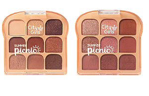 PALETAS DE SOMBRAS - PICNIC |9 CORES | / CITY GIRLS