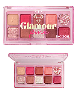 PALETA DE SAMBRAS 10 CORES- GLAMOUR PINK - /SP COLORS