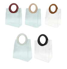 SACOLA TRANPARENTE -FJ90844- | P 14.8X14.8X10CM|