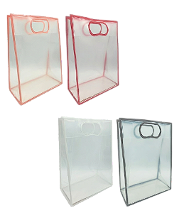 SACOLA TRASPARENTE COM BORDA -24X35X10CM- |FJ91370|