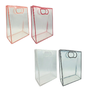 SACOLA TRASPARENTE COM BORDA -22X30X11CM- |FJ91369|