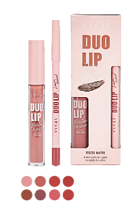 LÁPIS LABIAL E BATOM LIQUÍDO|EFEITO MATTE|-3387.1.1- / VIVAI