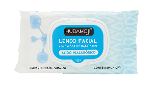 LENÇO FACIAL DEMAQUILANTE- ÁCIDO HIALURÔNICO- / HUDAMOJI
