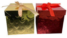 CAIXA DE PAPEL PARA PRESENTE- 22X22X22CM-DV81428
