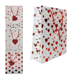 SACOLA DE PAPEL DE PRESENTE-23X18X10CM- / GDR2109