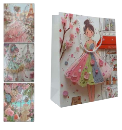 SACOLA DE PRESENTE-32X26X10CM- / GDR2112
