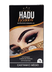 HENNA PARA SOBRANCELHAS - CASTANHO MÉDIO / HADDU HENNAS