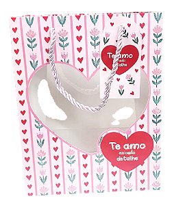 SACOLA DE PRESENTE -23X18X10CM /DCARTE