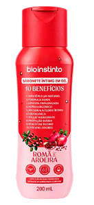 SABONETE ÍNTIMO EM GEL - ROMÃ E AROEIRA / BIO INSTINTO